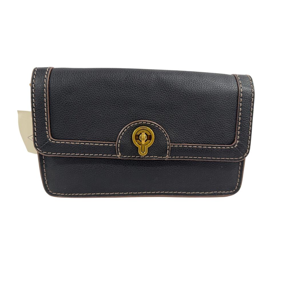 Fossil Ainsley Wallet Crossbody, Multi Color Chain Strap Bag, Y2K Minimalist